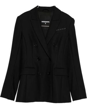 Patrizia Pepe Double-breasted Blazer - ブラック