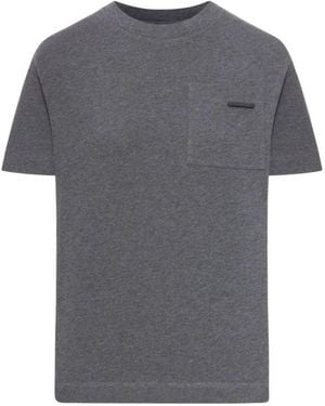 Brunello Cucinelli Pocket-Detail Crew-Neck T-Shirt - Grey