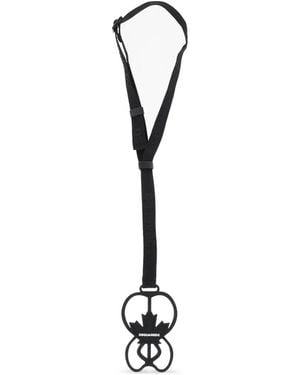 DSquared² Maple-Leaf Adjustable-Strap Phone Holder - White