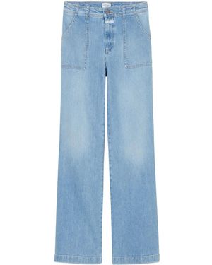Closed Straight-Leg-Jeans Mit Hohem Bund - Blau