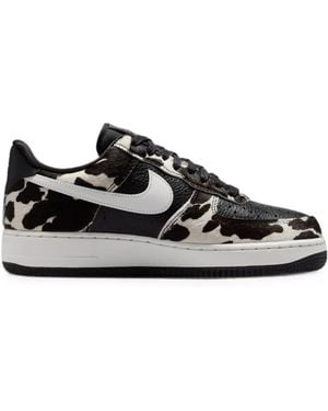 Nike Air Force 1 '07 Cow-Print Sneakers - White