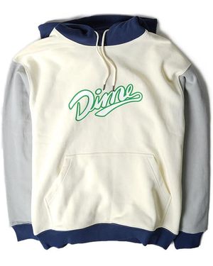 Dime Logo-Print Hoodie - Blue