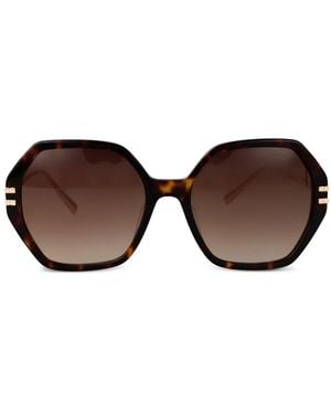 Chopard Sonnenbrille Mit Geometrischem Gestell - Braun