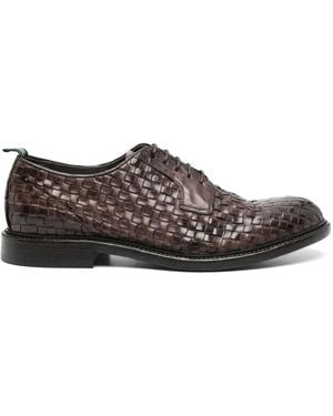 Green George Gewebte Derby-Schuhe - Braun