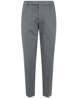 Michael Coal Straight-Leg Cotton Pants - Gray
