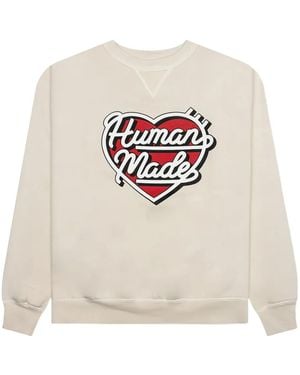 Human Made Heart-Logo Sweatshirt - White