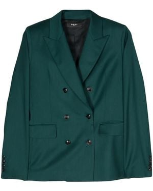 Amiri Db Wool Blazer - Green