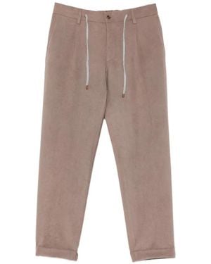 Arte' Drawstring-Waistband Pants - Gray