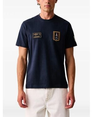 Aeronautica Militare Patch-Detail T-Shirt - Blue