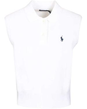 Polo Ralph Lauren Sleeveless Polo Top - White