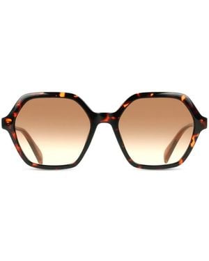 Liu Jo Sechseckige Sonnenbrille - Natur