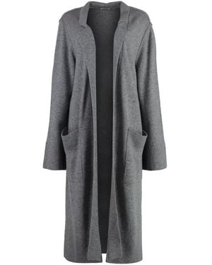 Malo Cashmere Cardi-Coat - Gray