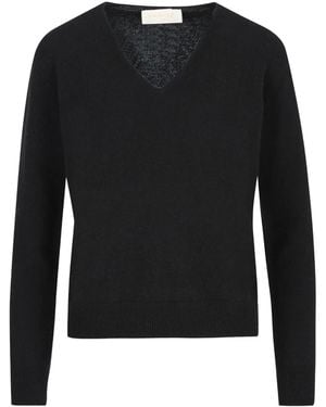 Vanisé V-Neck Cashmere Sweater - Black