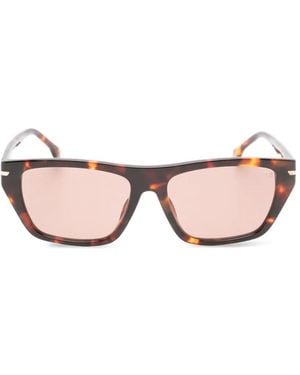 Victoria Beckham Tortoiseshell-Effect Rectangle-Frame Sunglasses - Pink