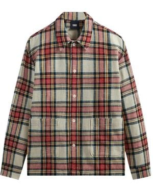 Kith Geruit Shirtjack Met Kraag - Naturel