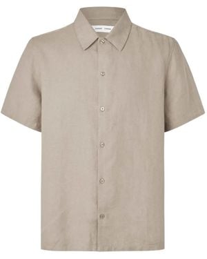 Samsøe & Samsøe Saavan Short-Sleeve Shirt - Gray