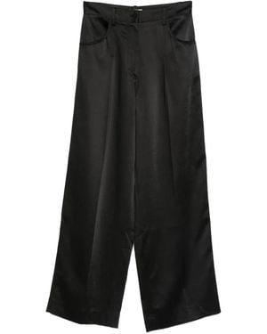 Sandro サテンパンツ - ブラック