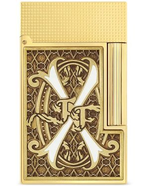 ST Dupont X Fuente Fuente Opus Patterned Lighter - Metallic