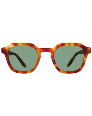 Barton Perreira Tucker Square-Frame Sunglasses - Brown