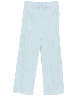 Pleats Please Issey Miyake Pleated Trousers - Blue