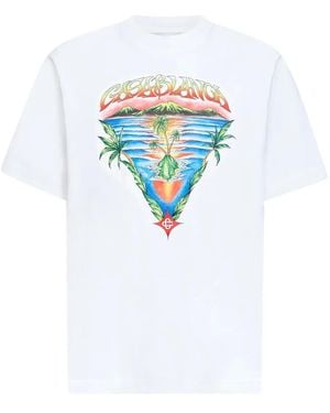 CASABLANCA Innocence Triangle T-Shirt - Blue
