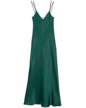 Antonelli Luna Panelled Dress - Green