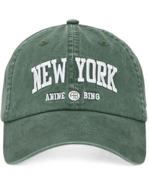 Anine Bing Jeremy Baseball Cap New York University - Green