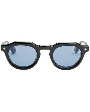 Lunetterie Generale Hello Roméo Round-Frame Sunglasses - Blue