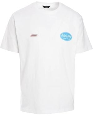 Tee Library Stupid Story Logo-Print T-Shirt - White