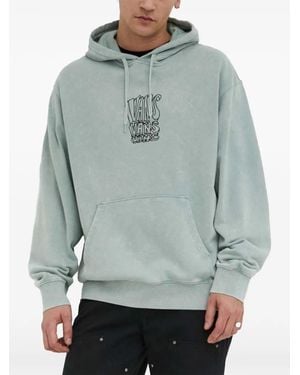 Vans Logo-Detail Hoodie - Gray