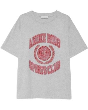 Anine Bing Cade T-Shirt Collegiate - Grey