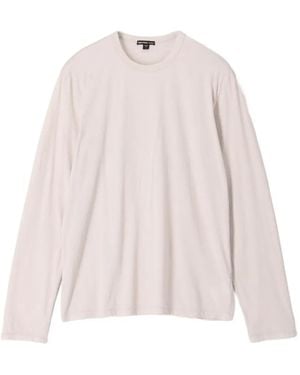James Perse Luxe Lotus Long-Sleeve T-Shirt - Pink