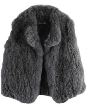 Yves Salomon Shearling Gilet - Black