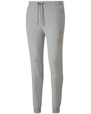 PUMA X Bull Racing Logo-Print Track Trousers - Grey