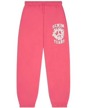 DENIM TEARS Logo Track Trousers - Pink