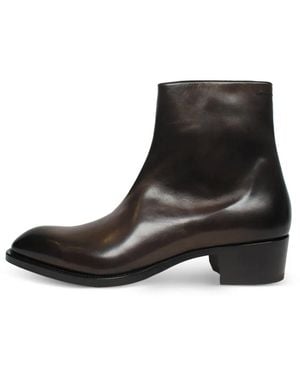 Tom Ford Zip Leather Boots - Black
