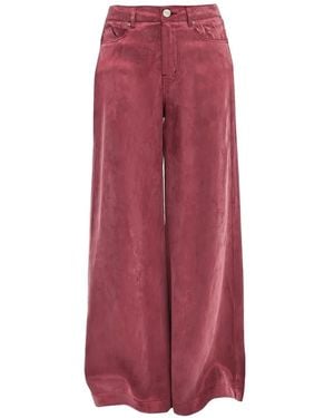 Pinko Wide-Leg Trousers - Purple