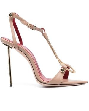 HARDOT Sandales À Détails De Chaînes - Rose