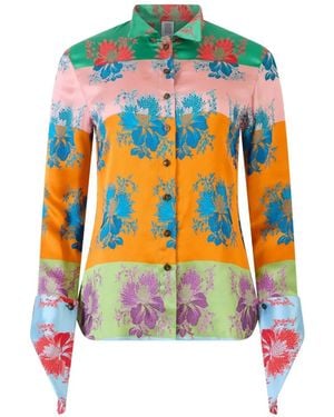 Rosie Assoulin Floral Striped Shirt - White