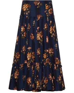 Cara Cara Tisbury A-Line Skirt - Blue