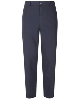 Barena Pantalon Évasé À Boutonnière - Blue