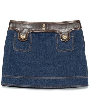 Sandro Mini Denim Skirt - Blue