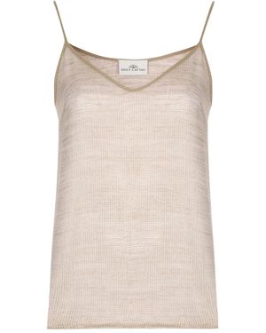 Holy Caftan V-Neck Top - Natural