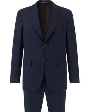 BOGGI Anzug mit Nadelstreifen - Blau