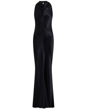 12 STOREEZ Zaha Neckholder-Kleid - Schwarz