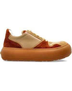 スニーカー MOSCHINO Men Sneakers MB15174G1LGAJ30A Brown Moschino Men high-top Sneakers Brown - Black 9 UK: Amazon.co