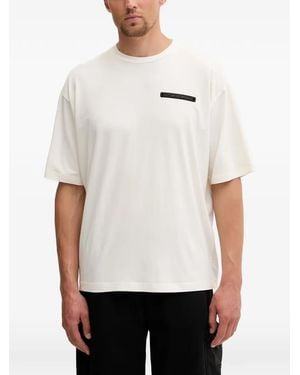 EA7 T-Shirt Met Logopatch - Wit