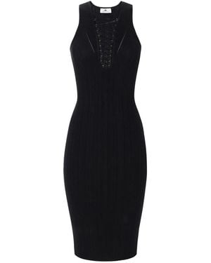 Elisabetta Franchi ニットドレス - ブルー
