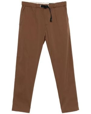 White Sand Belted Trousers - Brown