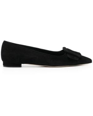 Manolo Blahnik Maysale Pointed-Toe Pumps - Black